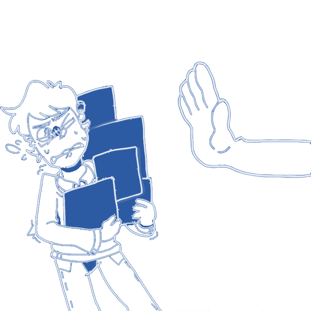 Author being told what to do