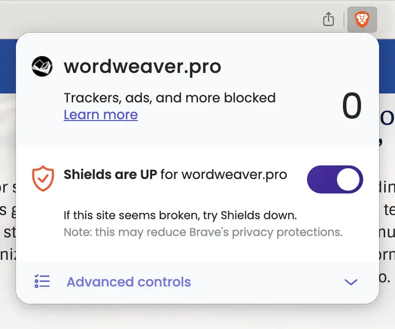Word Weaver Pro privacy report