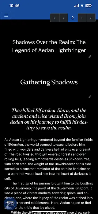Mobile reader view