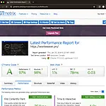 GTmetrix screenshot