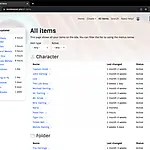 Old All Items