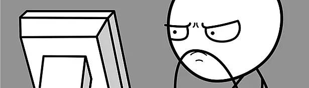 Silent rage at computer